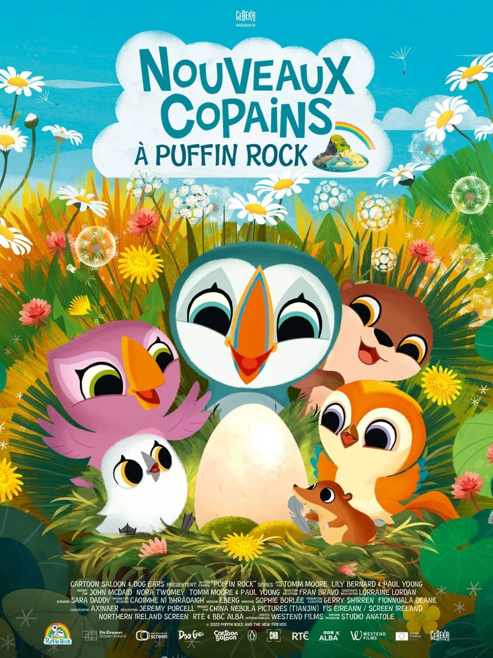 Nouveaux copains à Puffin Rock