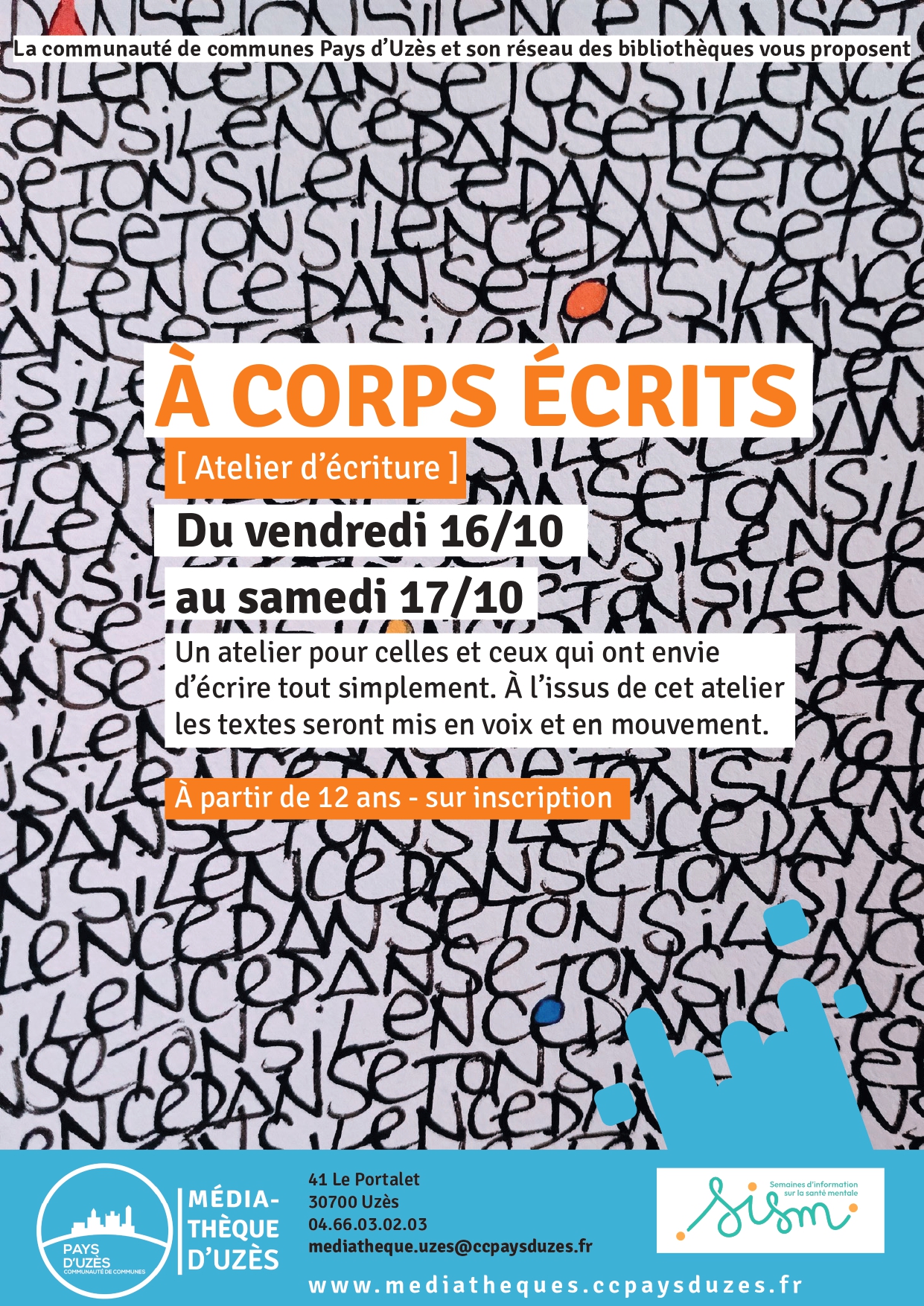 Atelier d'écriture - A corps écrits