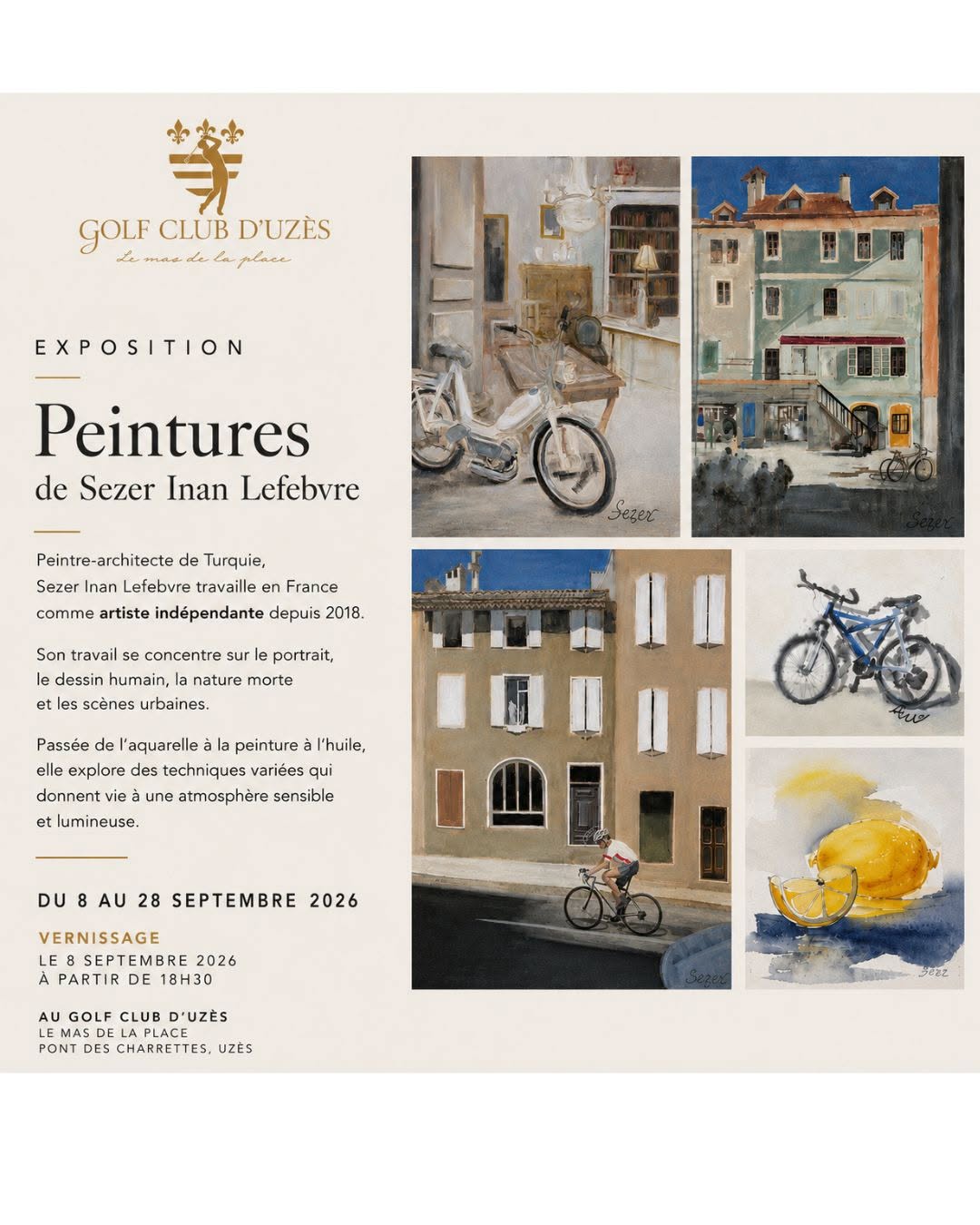 Exposition Peinture - Sezer Inan Lefebvre