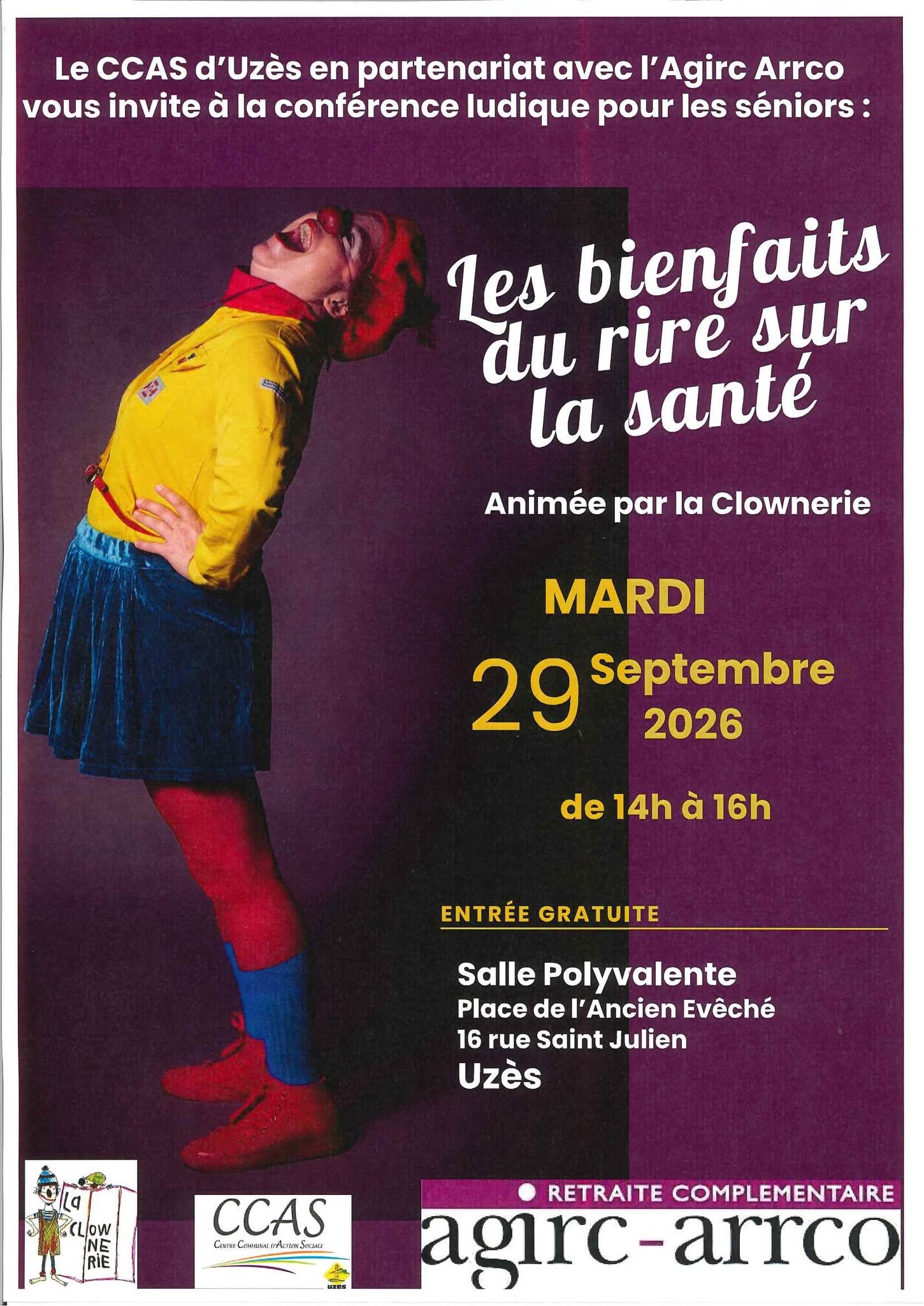 Conférence - Les bienfaits du rire sur la santé