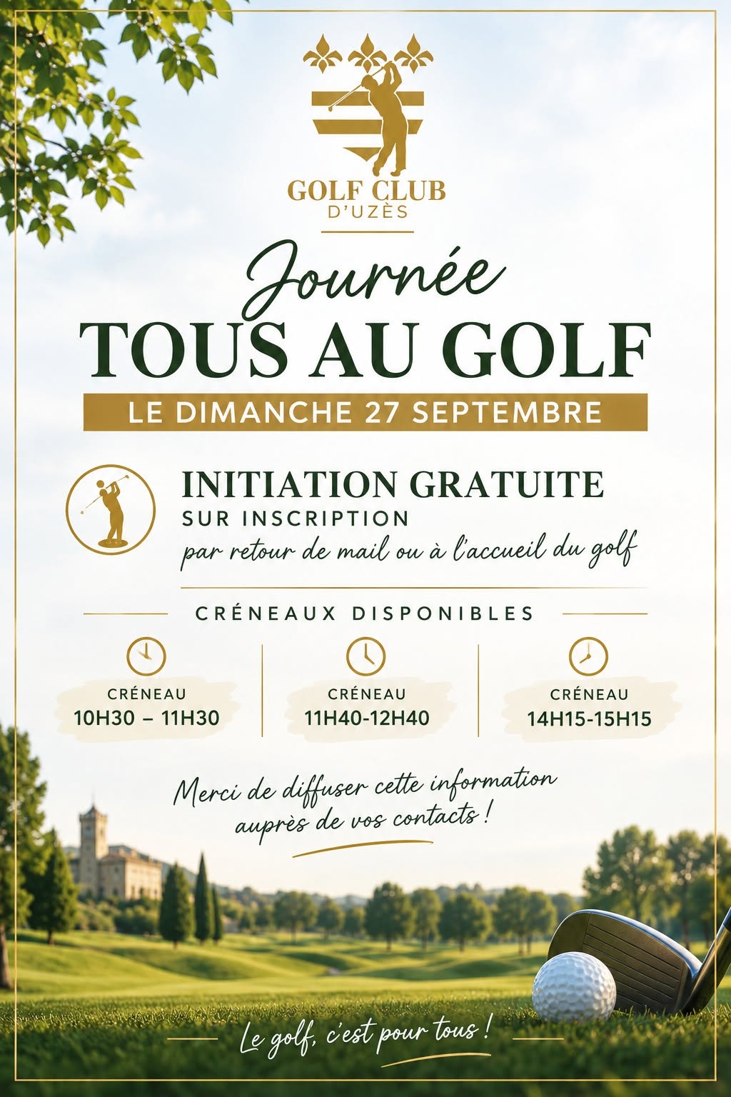 Journée Tous au Golf