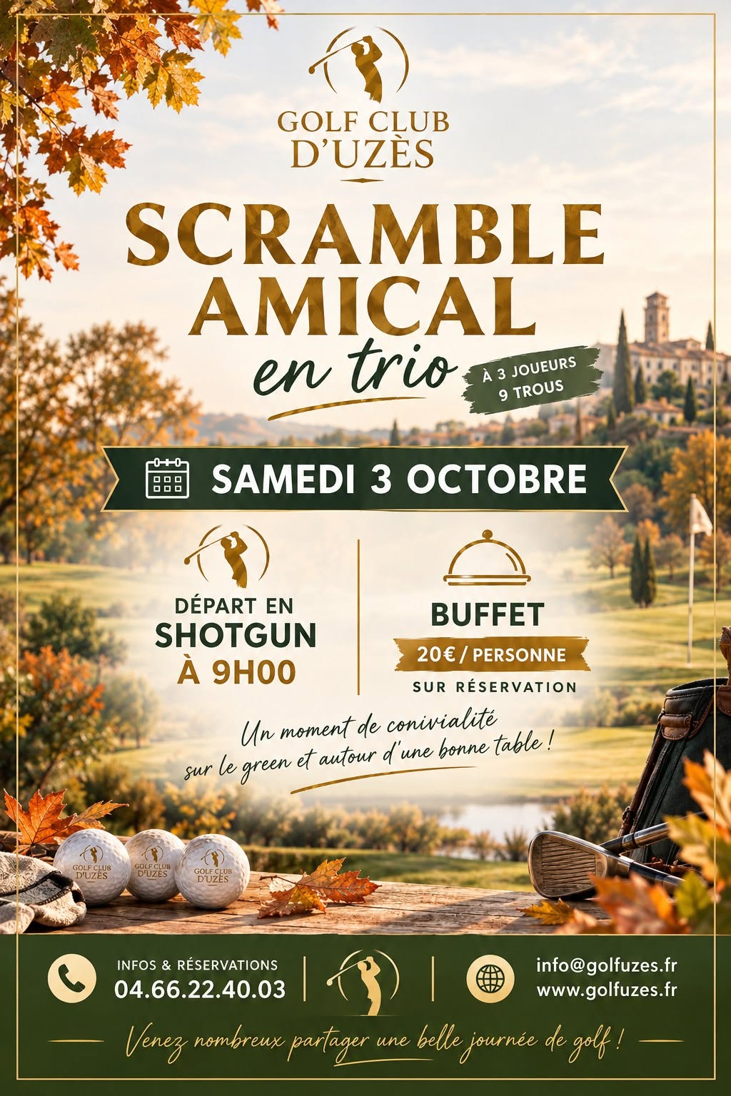 Scramble amical en trio