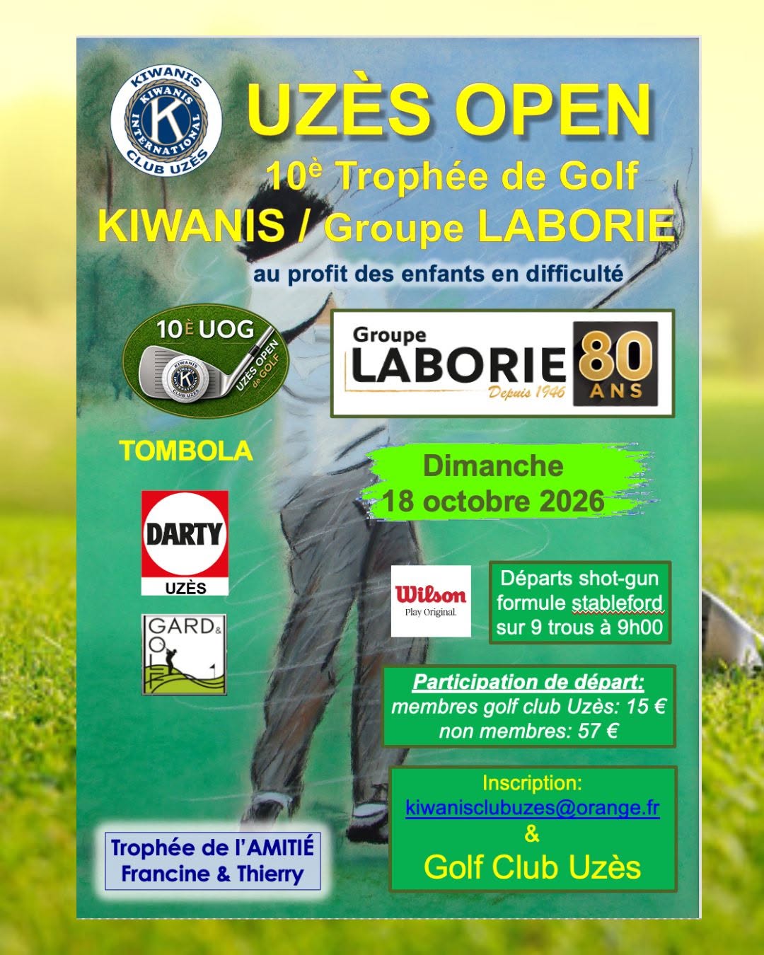 10ème Trophée de Golf Kiwanis - Uzès Open