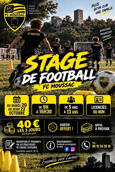 Stage de football – Enfants et Adolescents