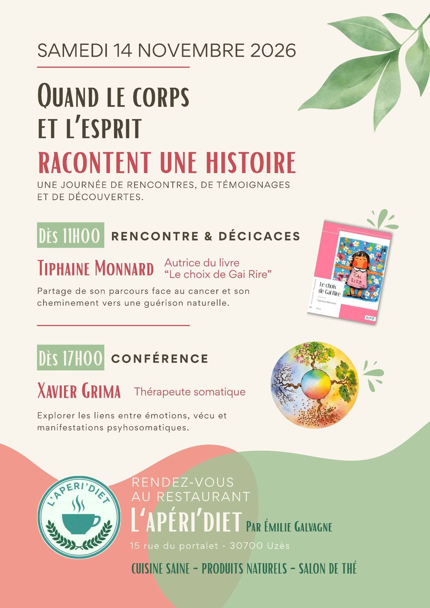 Rencontre et Conférence - Quand le corps et l'esprit racontent une histoire