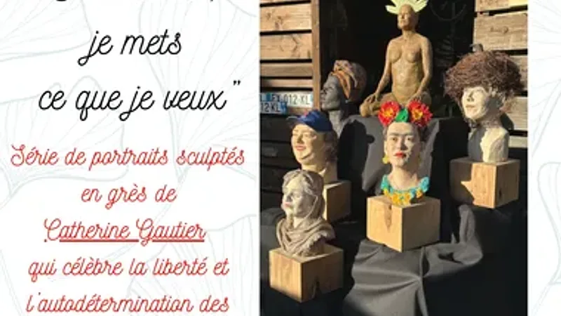 Exposition sculptures – Sur ma tête, je mets ce que je veux