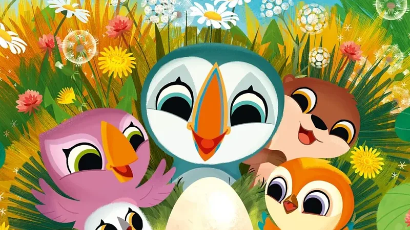 Nouveaux copains à Puffin Rock
