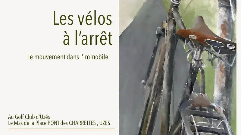 Exposition - Les vélos à l'arrêt - Le mouvement dans l'immobile