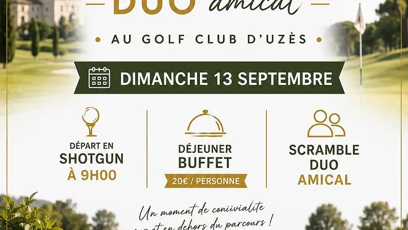 Scramble duo amical au Golf Club d'Uzès
